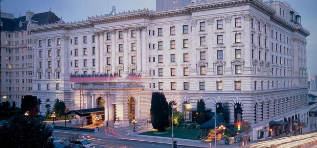 Stay at the luxurious Fairmont Hotel in San Francisco.