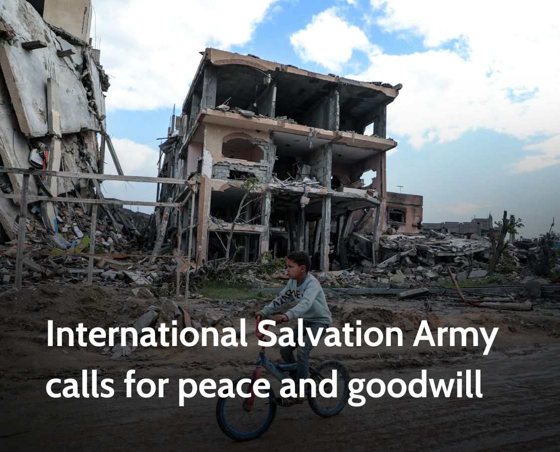 International Salvation Army calls for peace and goodwill