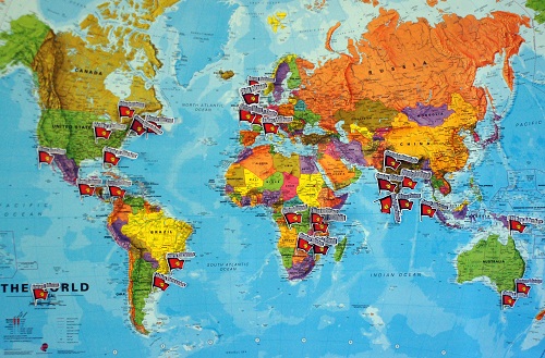Our homes may be spread around the world but in our hearts we are family