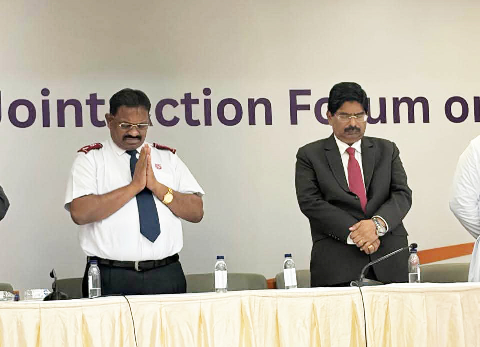 Prayer session during Joint Action Forum on Minorities