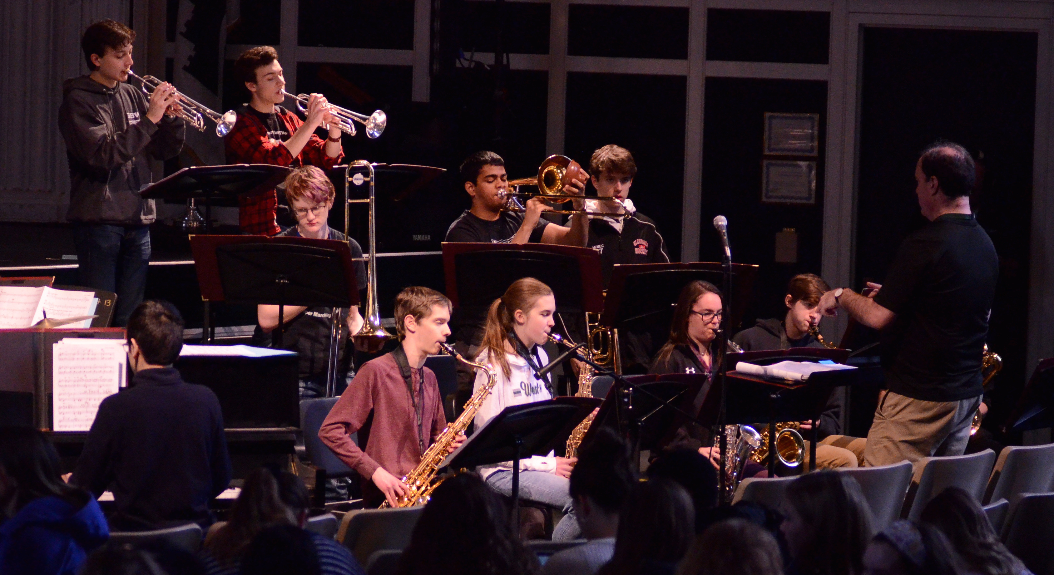 jazz Glenbard West Jazz Band at the 2019 Performing Arts Convo.