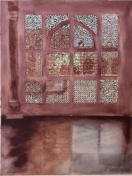 A screen of Mughals architecture.