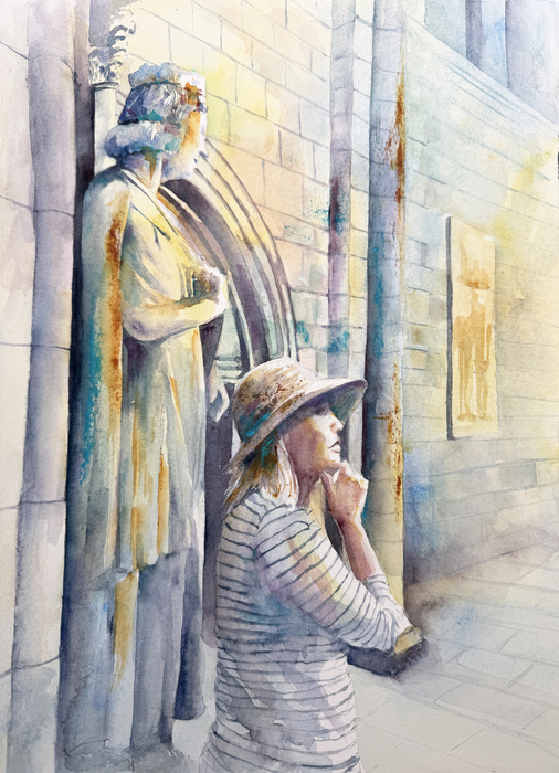 Woman at the NY Cloisters