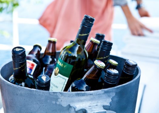Ice bucket containing different beers to show how do BYOB restaurants work