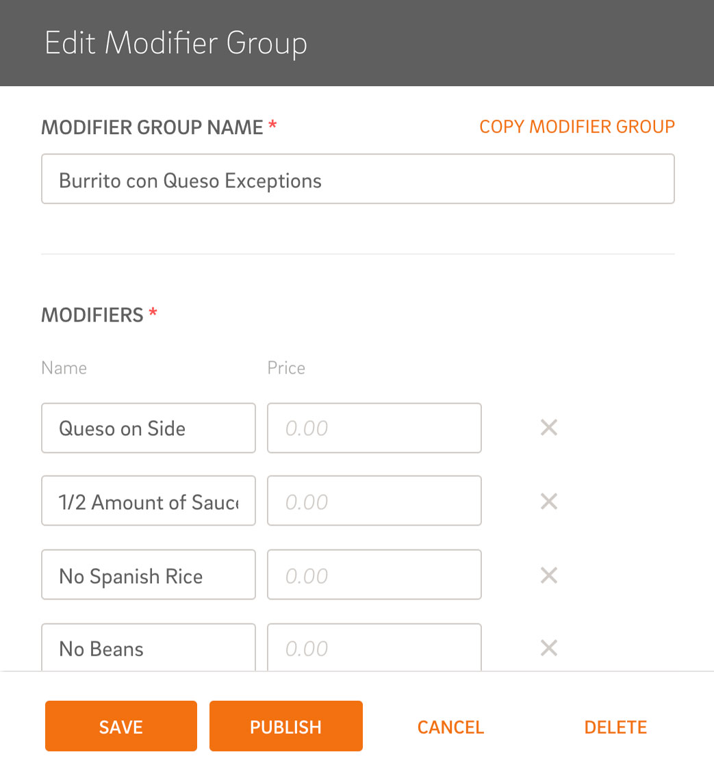 Menu Management for Restaurants by CAKE