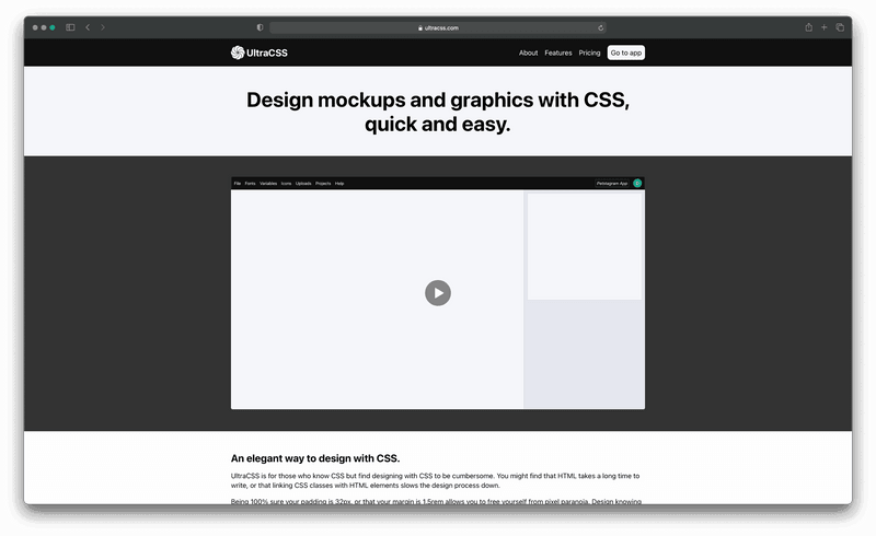 ultra css home