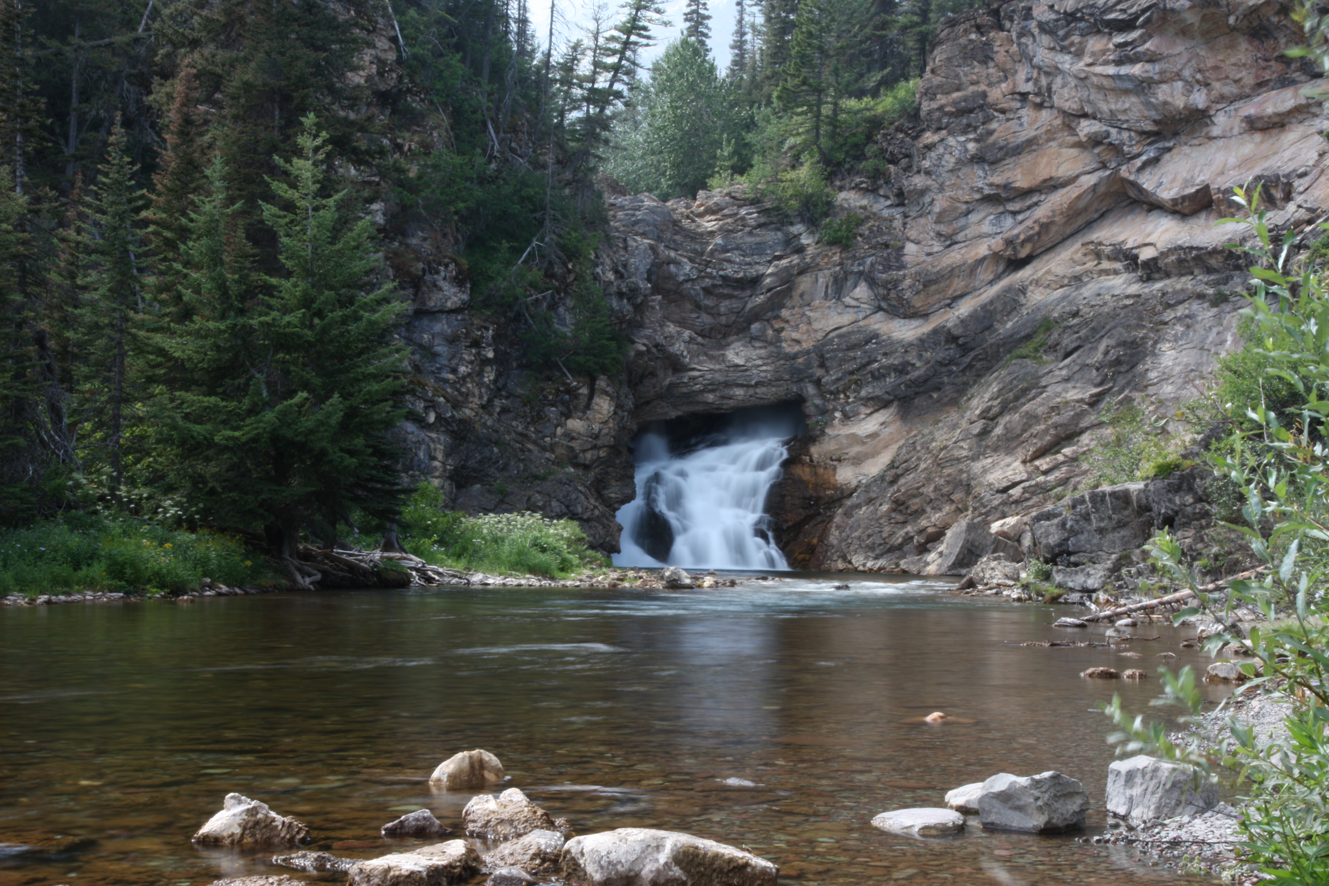 I recommend a stop to see Running Eagle Falls on the way up to Two Medicine.