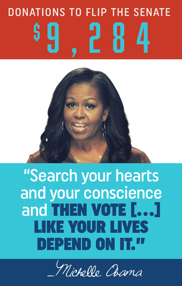 Search your hearts and your conscience and then vote...like your lives depend on it. - Michelle Obama