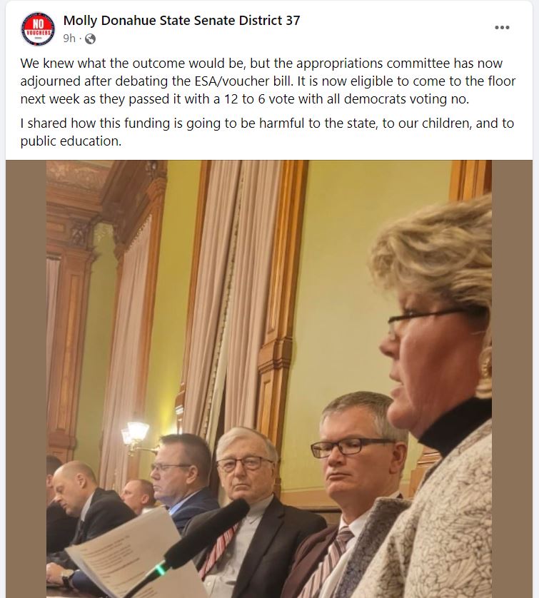 Senator Donahue’s January 20 Newsletter Iowa Sen. Molly Donahue