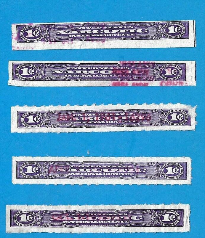1-Cent Narcotic Tax Stamp
