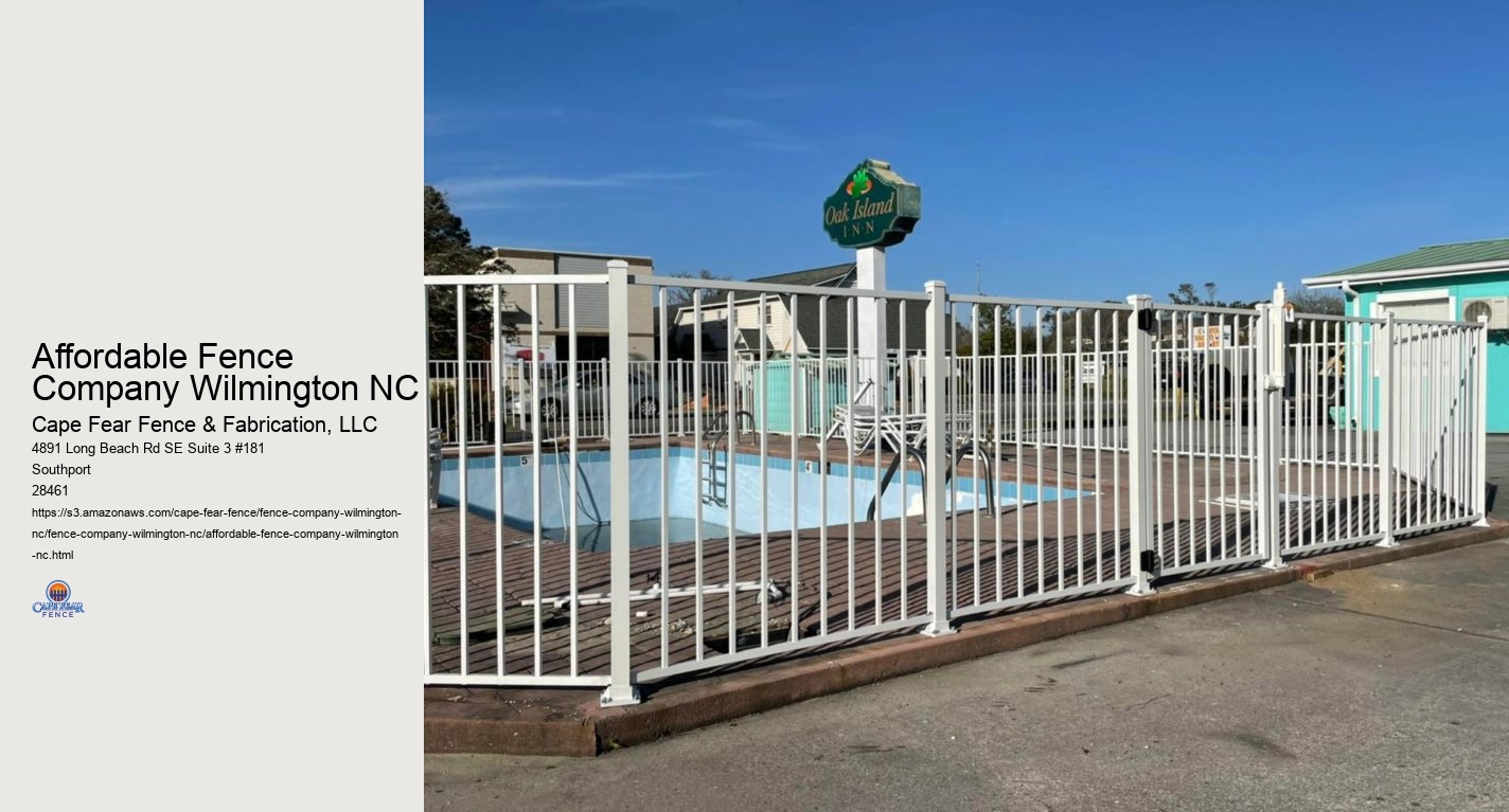 Affordable Fence Company Wilmington NC