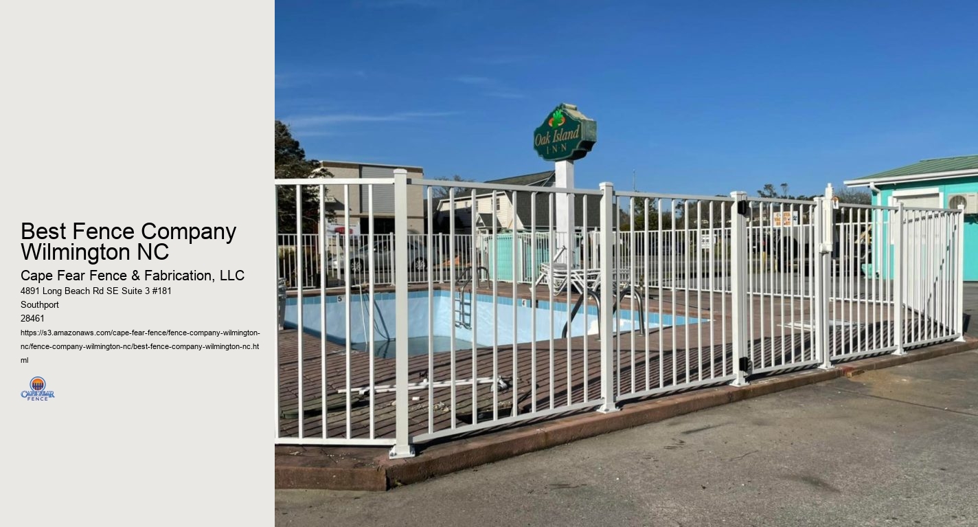 Best Fence Company Wilmington NC