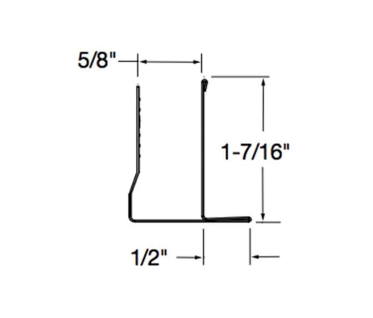 10 ft Armstrong F Vertical Transition Molding for 5/8 in Drywall 7906