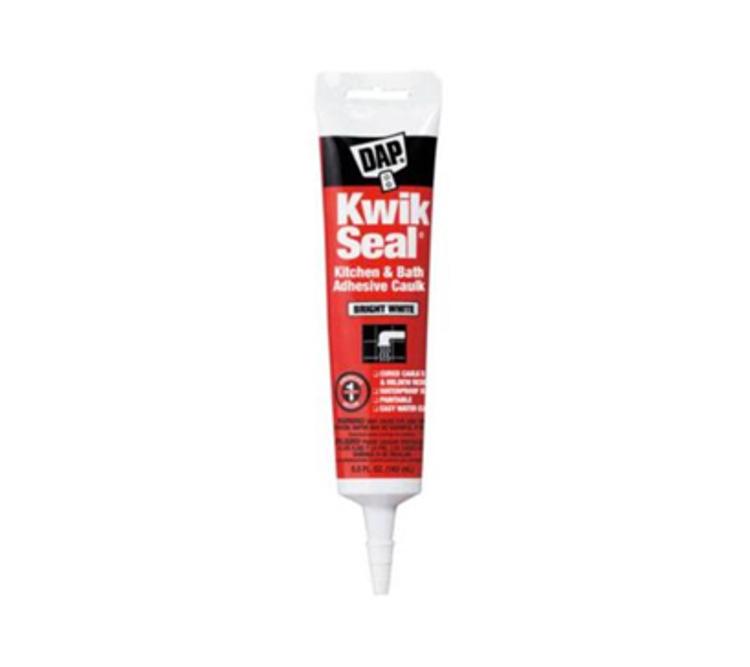 DAP KWIK SEAL White Kitchen & Bath Adhesive Caulk 5.5 oz Tube at Tamarack Materials, Inc.