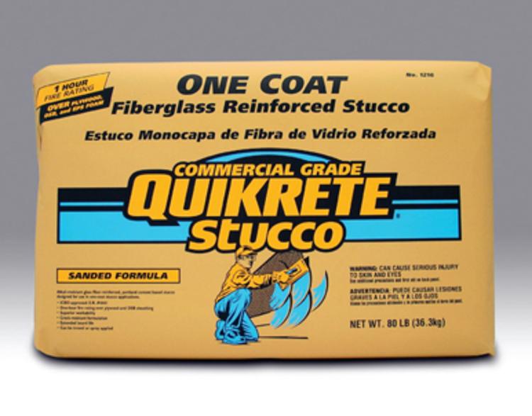 QUIKRETE One Coat Fiberglass Reinforced Stucco Gray 80 lb at Capitol Materials, Inc.
