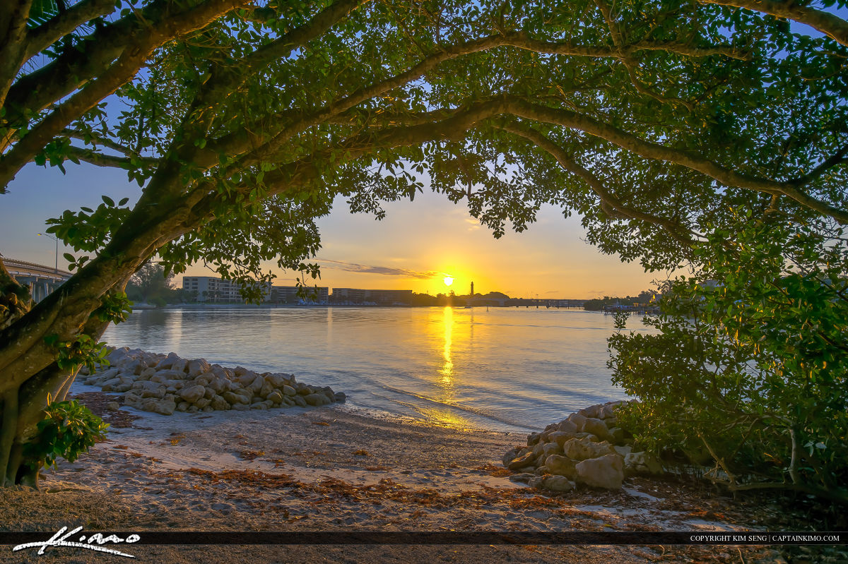 Kayak Launch Sunrise at Jupiter Sawfish Bay Park