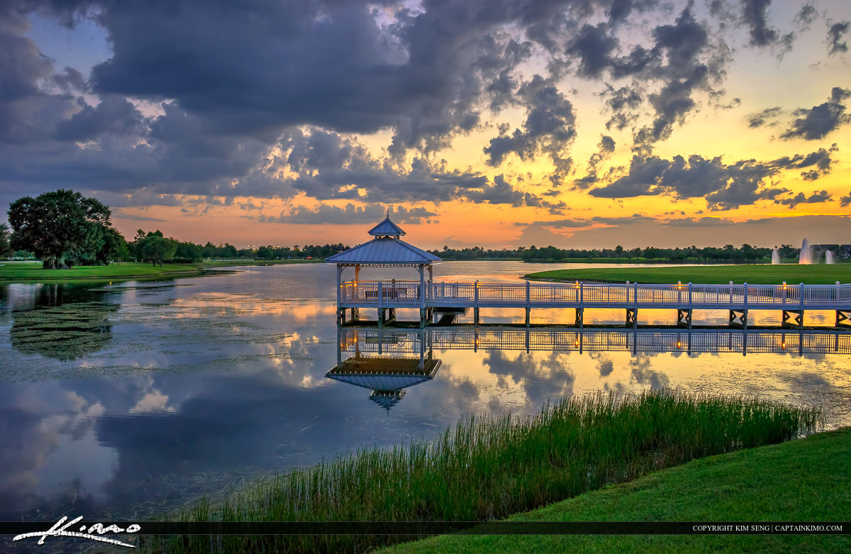 Tradition Lake Port St Lucie Florida Sunset HDR Photography By 
