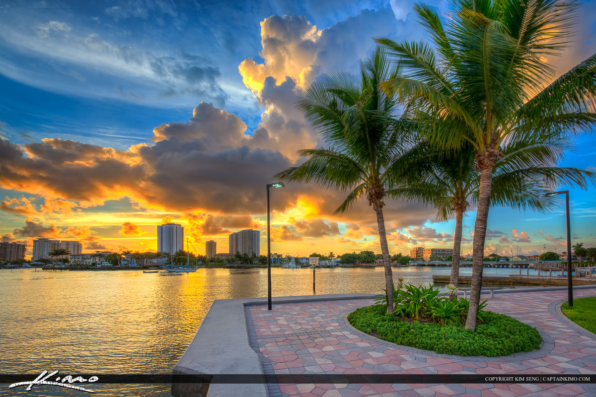 Sunrise Phil Foster Park Riviera Beach on Singer Island HDR