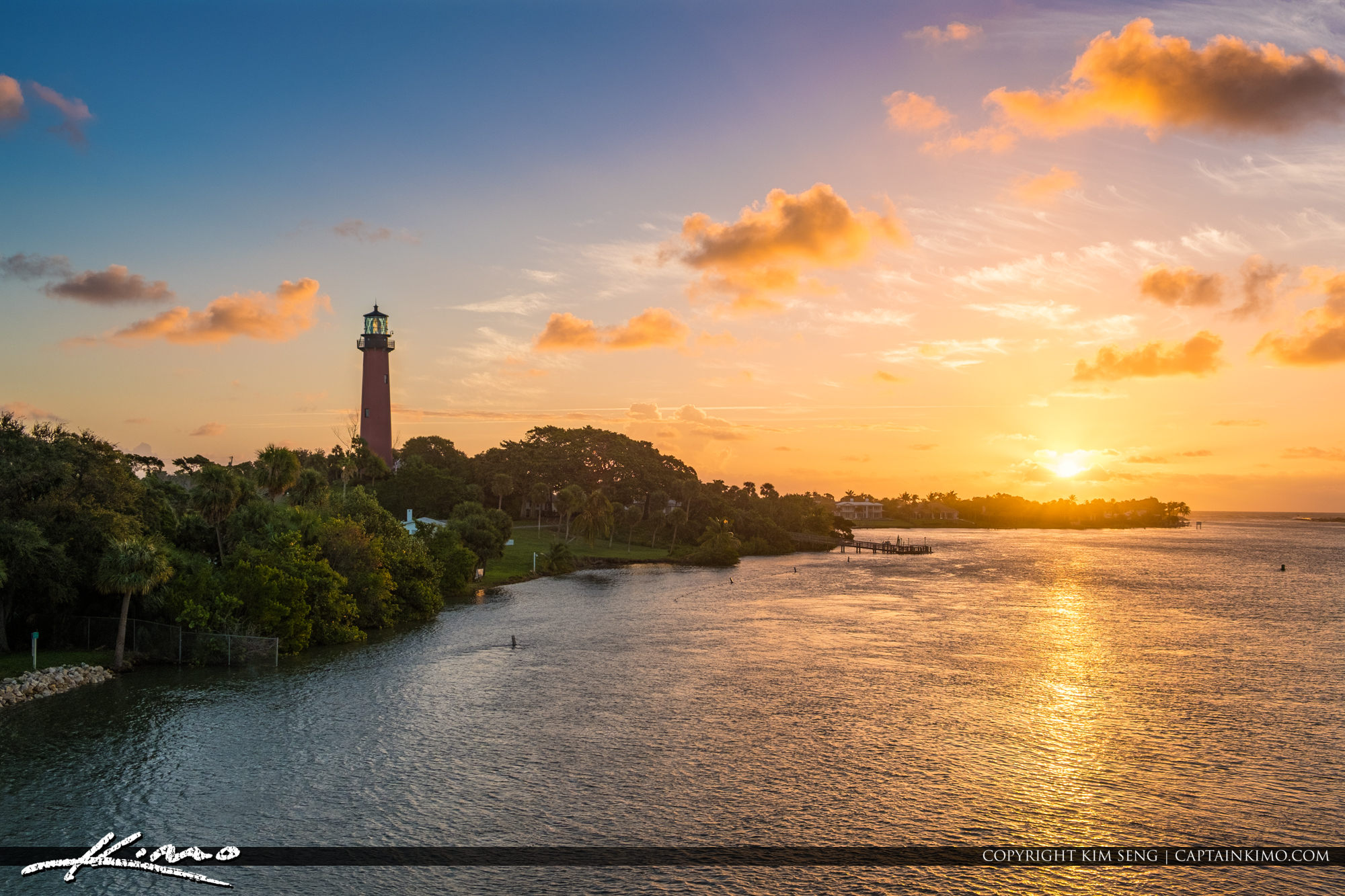 Jupiter Florida at the Lighthouse from Waterway