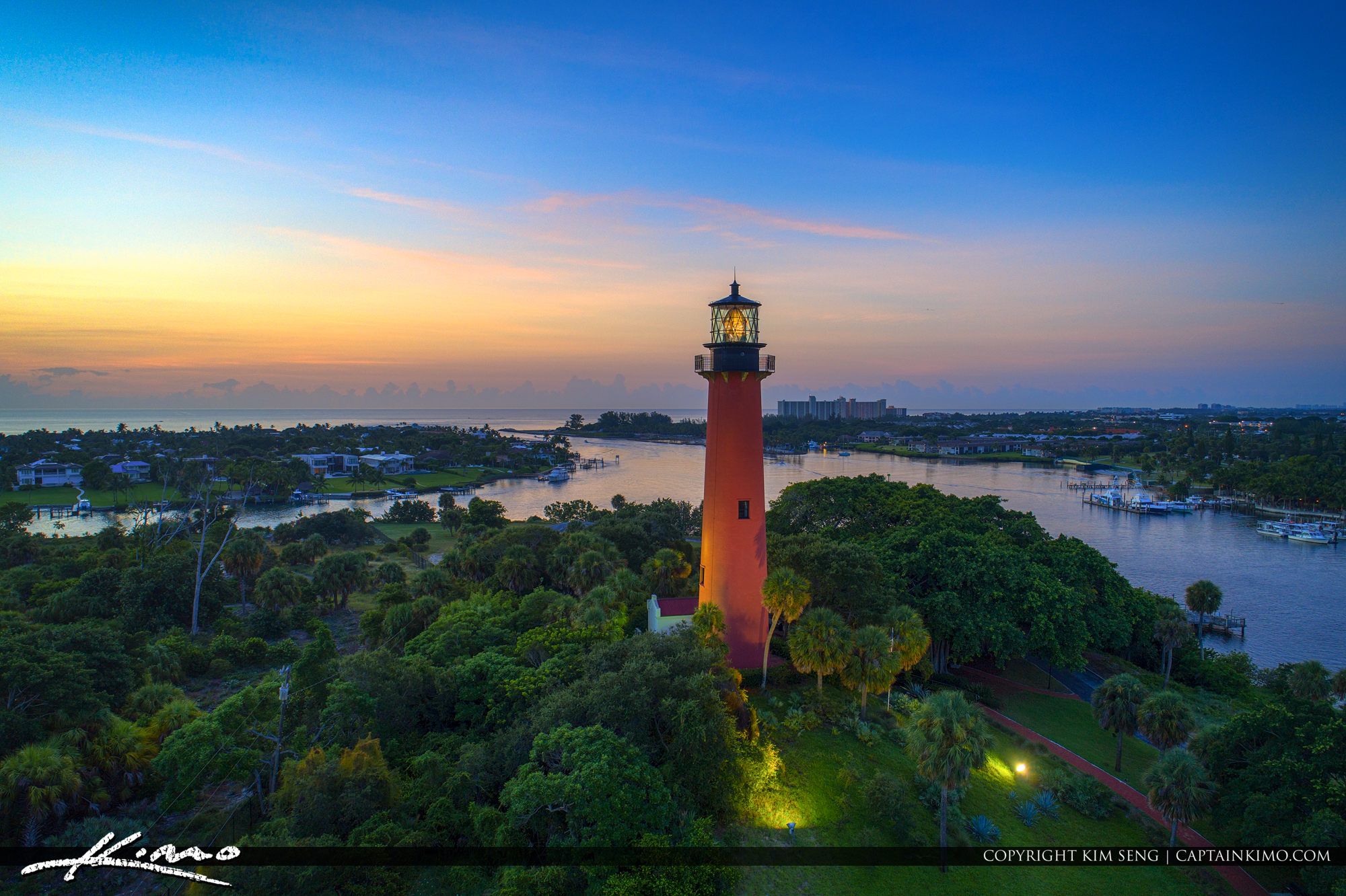 Jupiter Lighthouse Palm Beach County Florida HDR Photography By