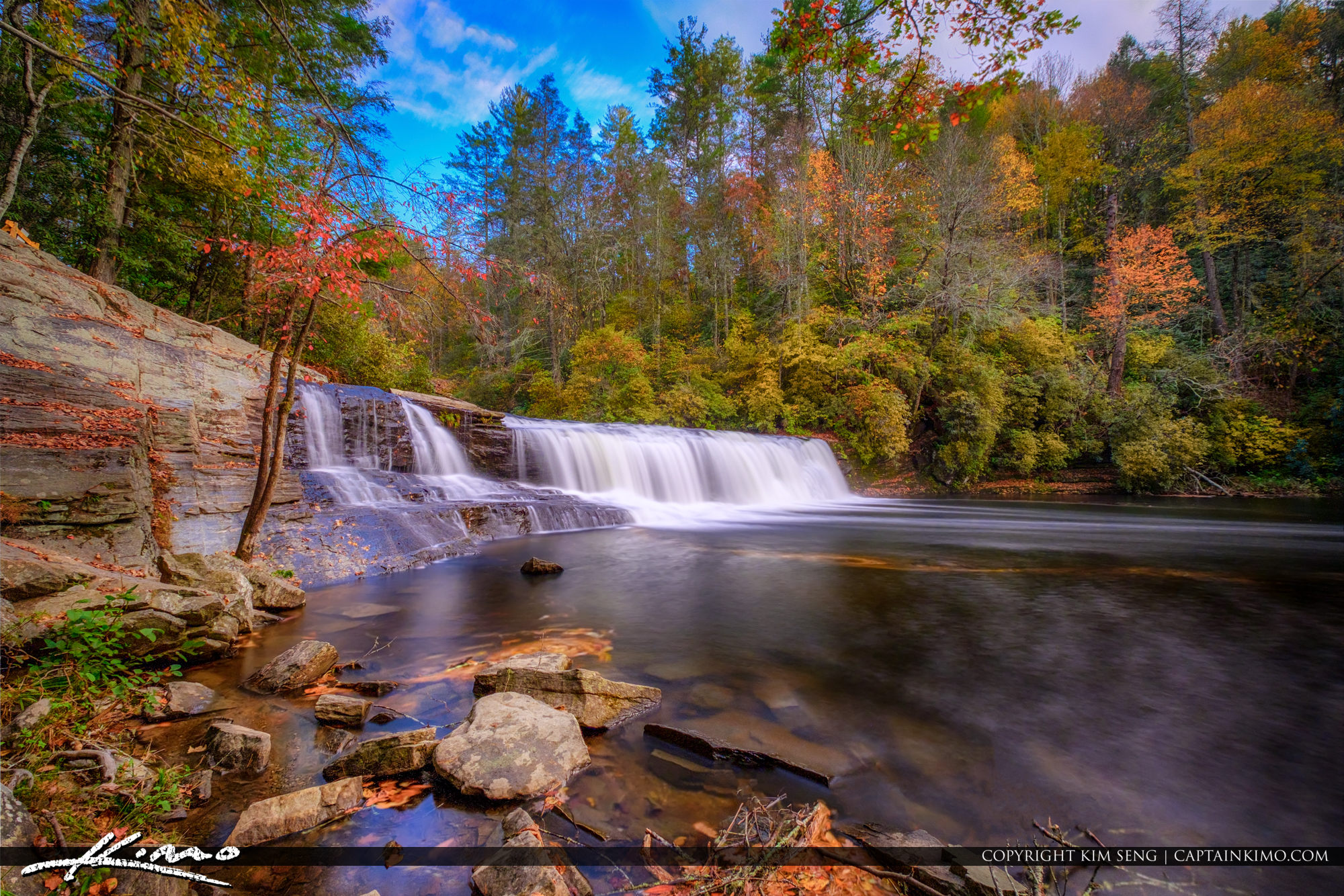 Hooker Falls Dupont Forest North Carolina HDR Photography by Captain Kimo