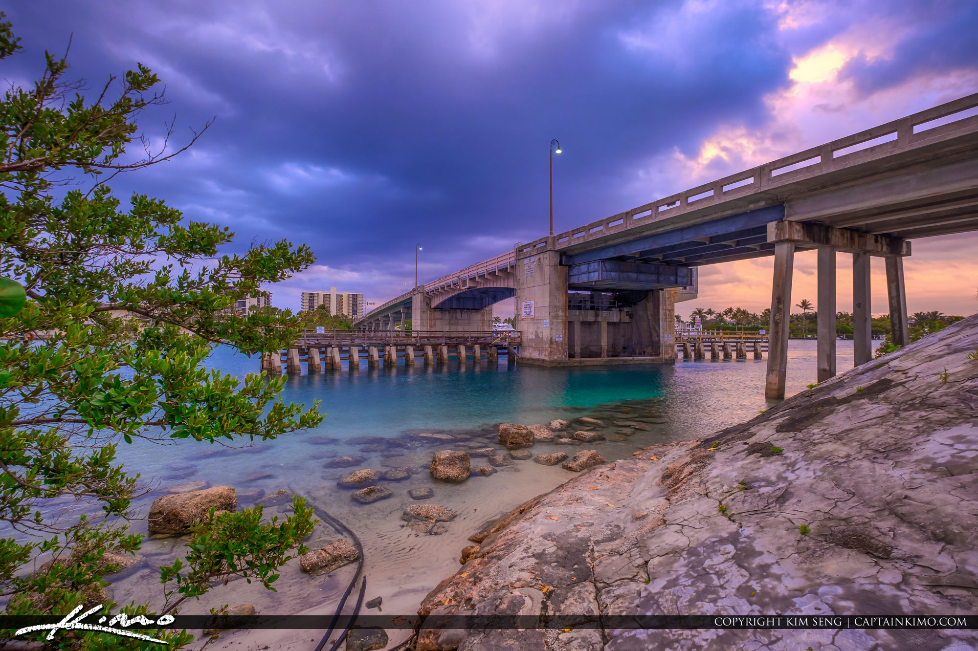 Katos Bridge Jupiter Florida to Jupiter Island HDR Photography by Captain Kimo