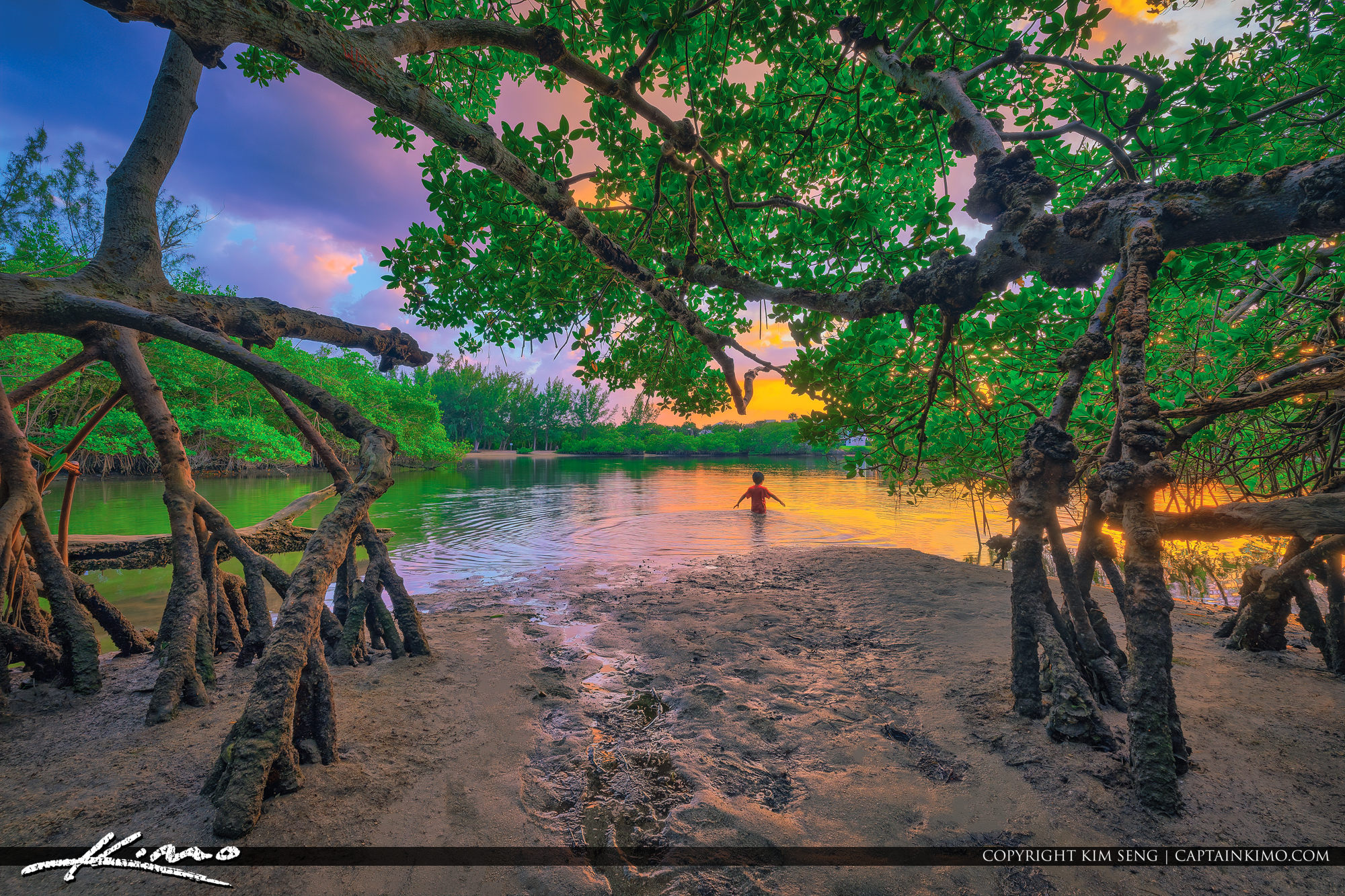 Dubois Park Sunset at Jupiter Inlet Ocean Park HDR Photography by Captain Kimo