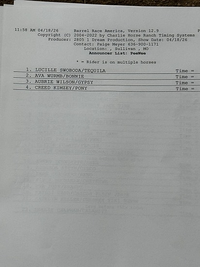 04-18-26 Kramer Arena S**t Show Saturday Series