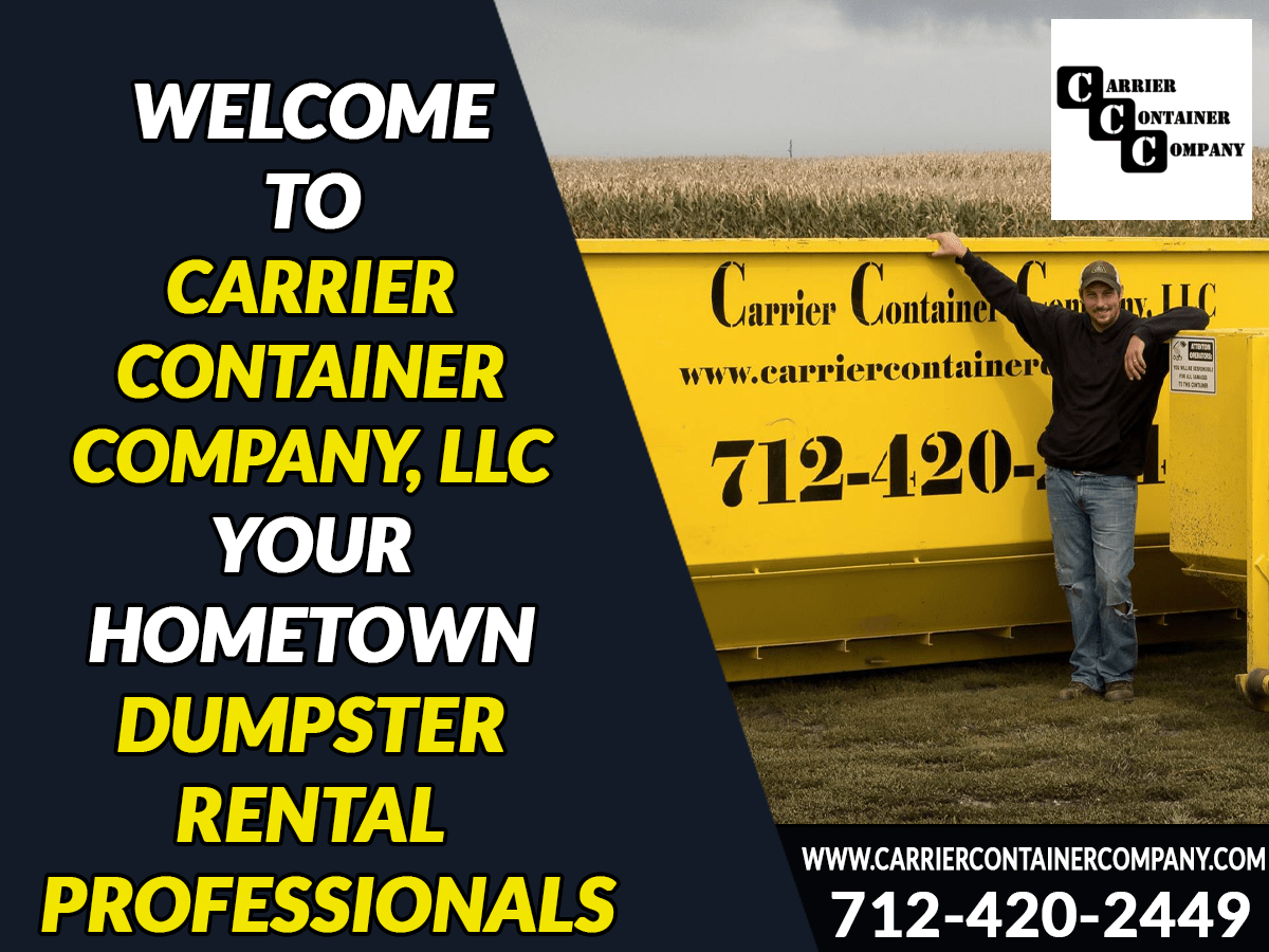 Local Roll off Dumpster Rental Western Iowa