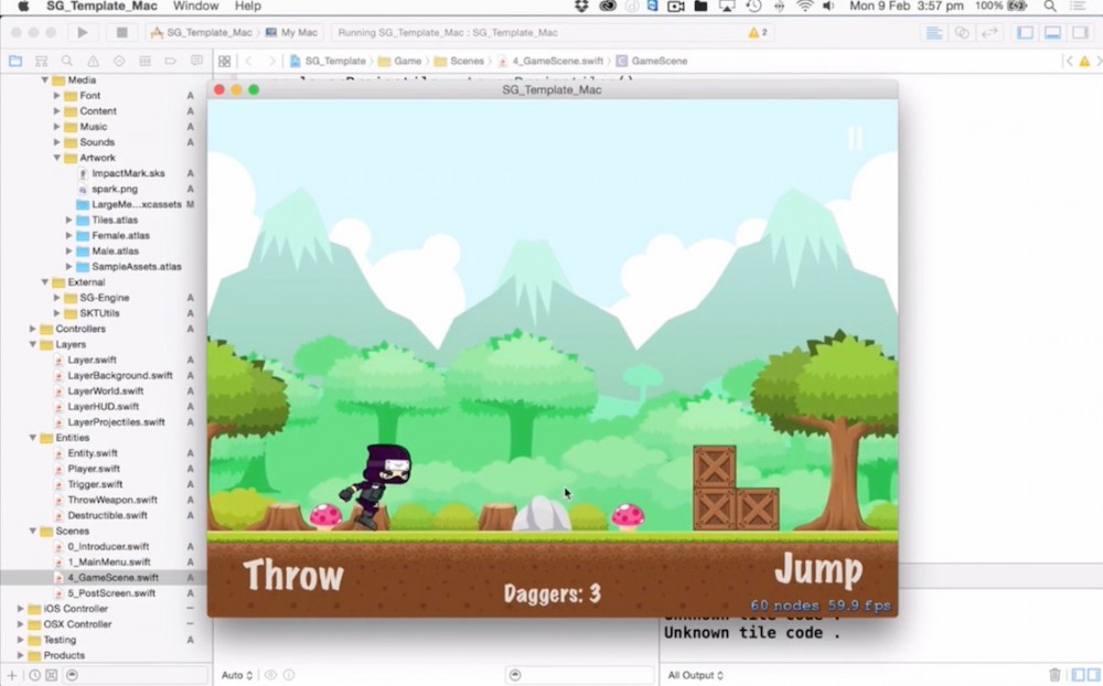 Side Scroller Game Development for iOS and Mac OS