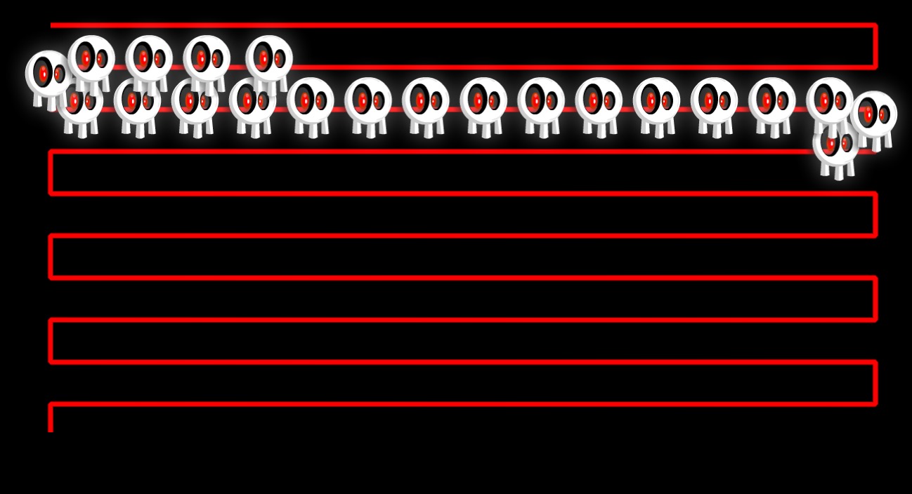 Swift Code Centipede style game