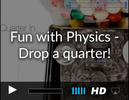 Fun with Physics – Drop a Quarter into a Gumball Machine using the Story Tellers iOS Starter Kit 2