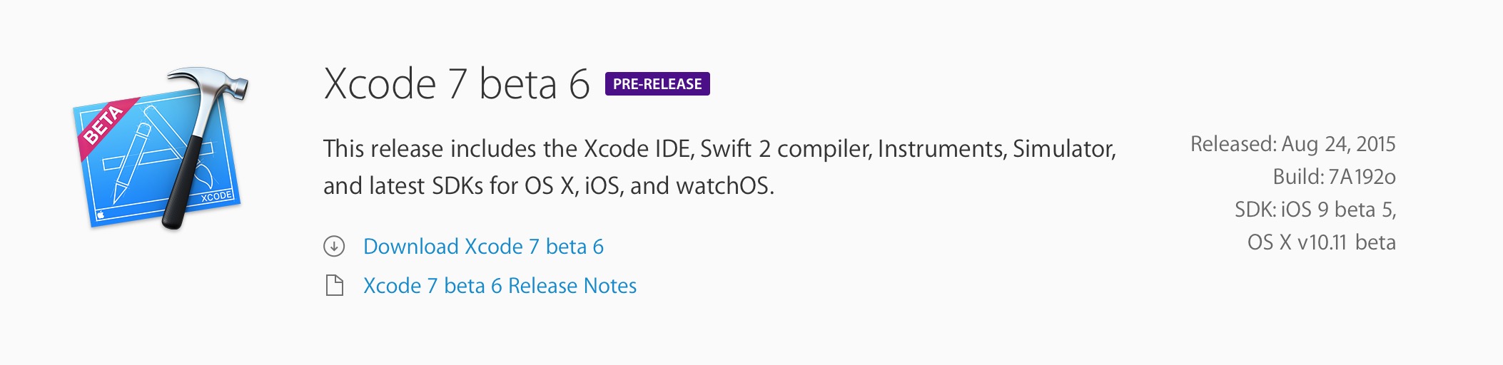 Xcode 7 Beta