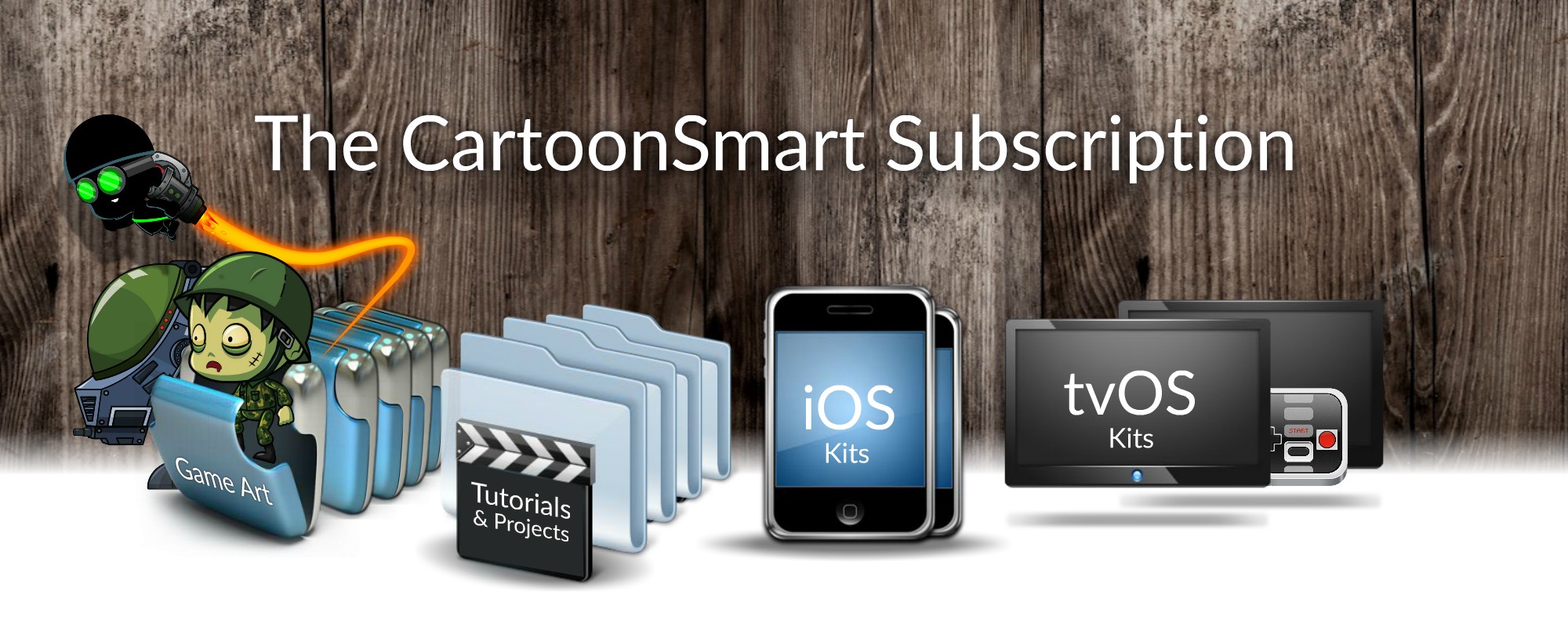 Subscription Header with Icons
