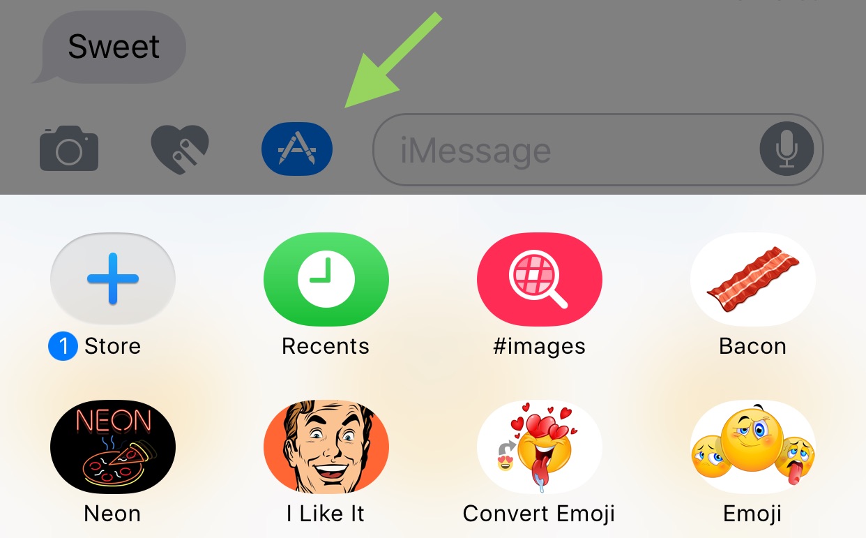 where is the iMessage store