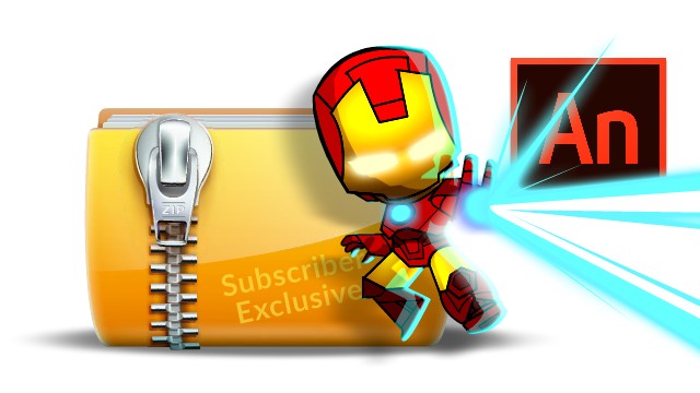 How to Draw a Chibi style Iron Man in Adobe Animate