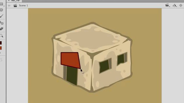 How to Draw a Isometric Buildings with Adobe Animate or Flash