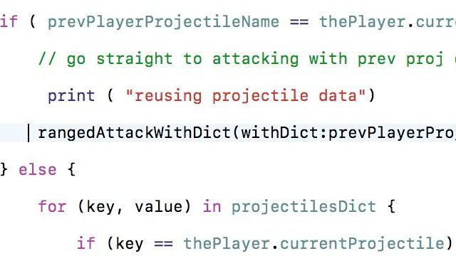 Role Playing Games Tutorial with Sprite Kit and Swift 3 - Part 34 - Throwing Projectiles