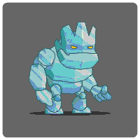 Ice Monster Royalty Free Game Art