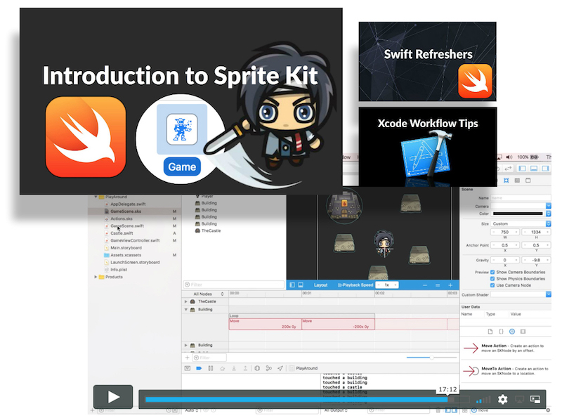 Free SpriteKit and Swift Video Tutorials