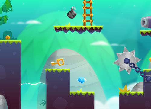 Jungle platform set royalty free game art