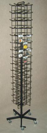 Rotary stand: 128 double hooks
