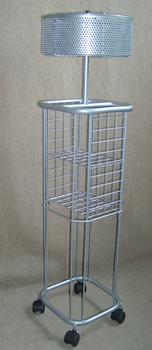 Umbrella stand with extra basket