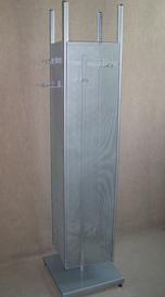  Square stand made of perforated sheet