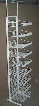 Bookcase with 9 shelves and logo holder