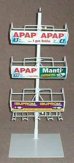 Stand for small medicine boxes - US Pharmacia