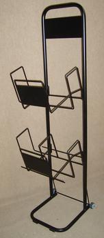 Trolley for flyers or catalogs 2 shelves