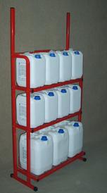 Shelving for petrol stations