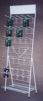  Stand with hooks and grid floor, a sheet for Your label