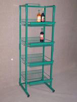 Basket-shelving for bottles